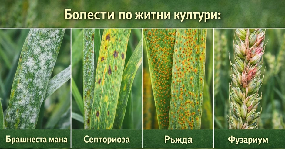 Гъбни болести по земеделските култури